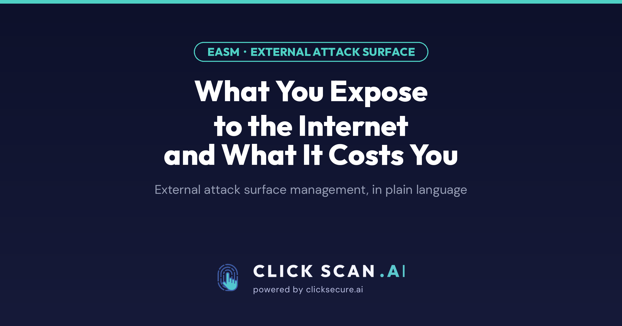 EASM: what you expose to the internet